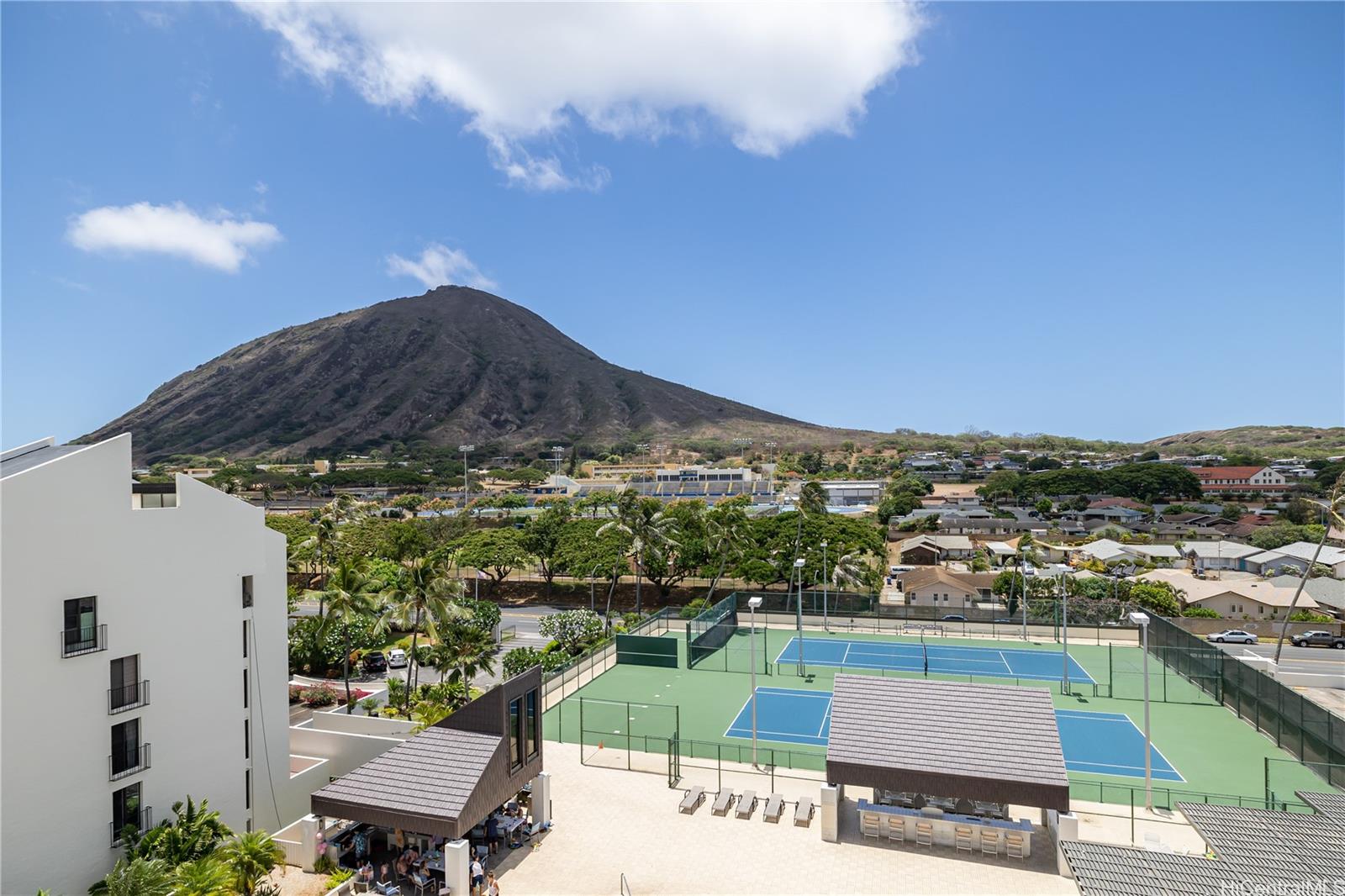 500 Lunalilo Home Road, Unit 14C Honolulu, HI 96825 - Photo 24 of 25 Let's Play Tennis Courts and Enjoy Koko Head! (Aerial View)