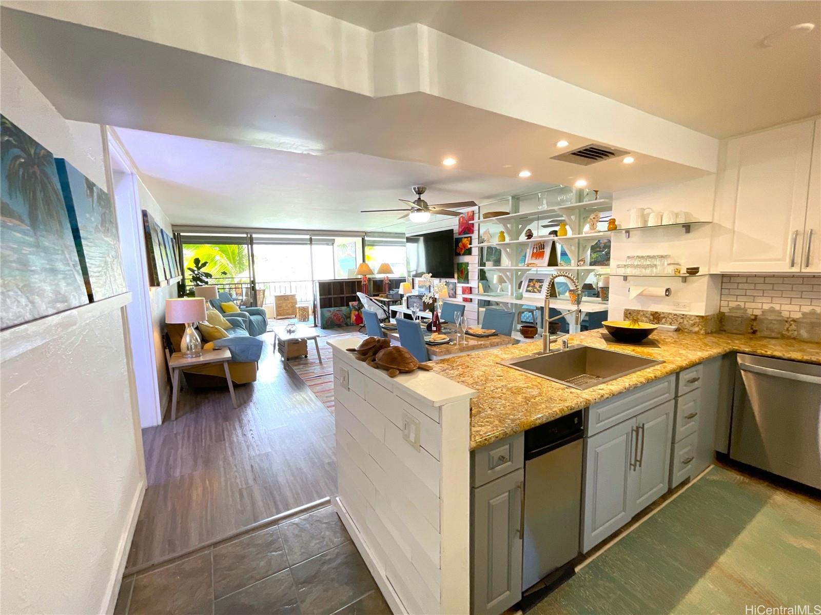 500 Lunalilo Home Road, Unit 14C Honolulu, HI 96825 - Photo 3 of 25 From Entrance to Kitchen