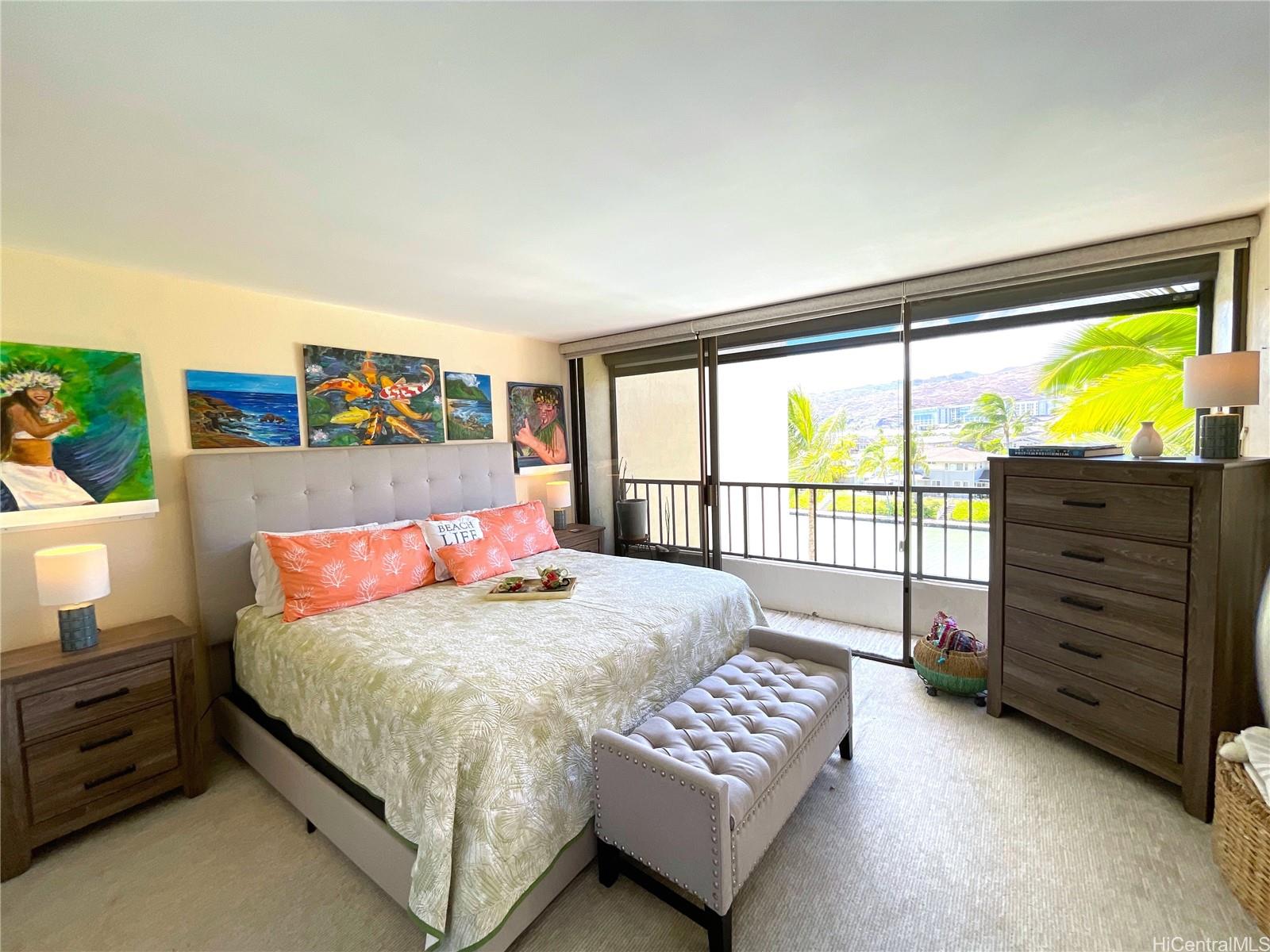 500 Lunalilo Home Road, Unit 14C Honolulu, HI 96825 - Photo 9 of 25 Main Bedroom, Wake Up & See the Marina!