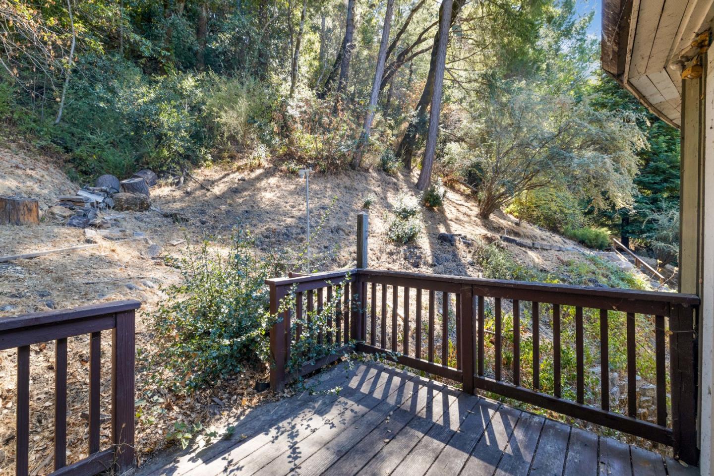 600 Cook Way Ben Lomond, CA 95005 - Photo 41 of 85 a view of balcony with wooden floor and fence