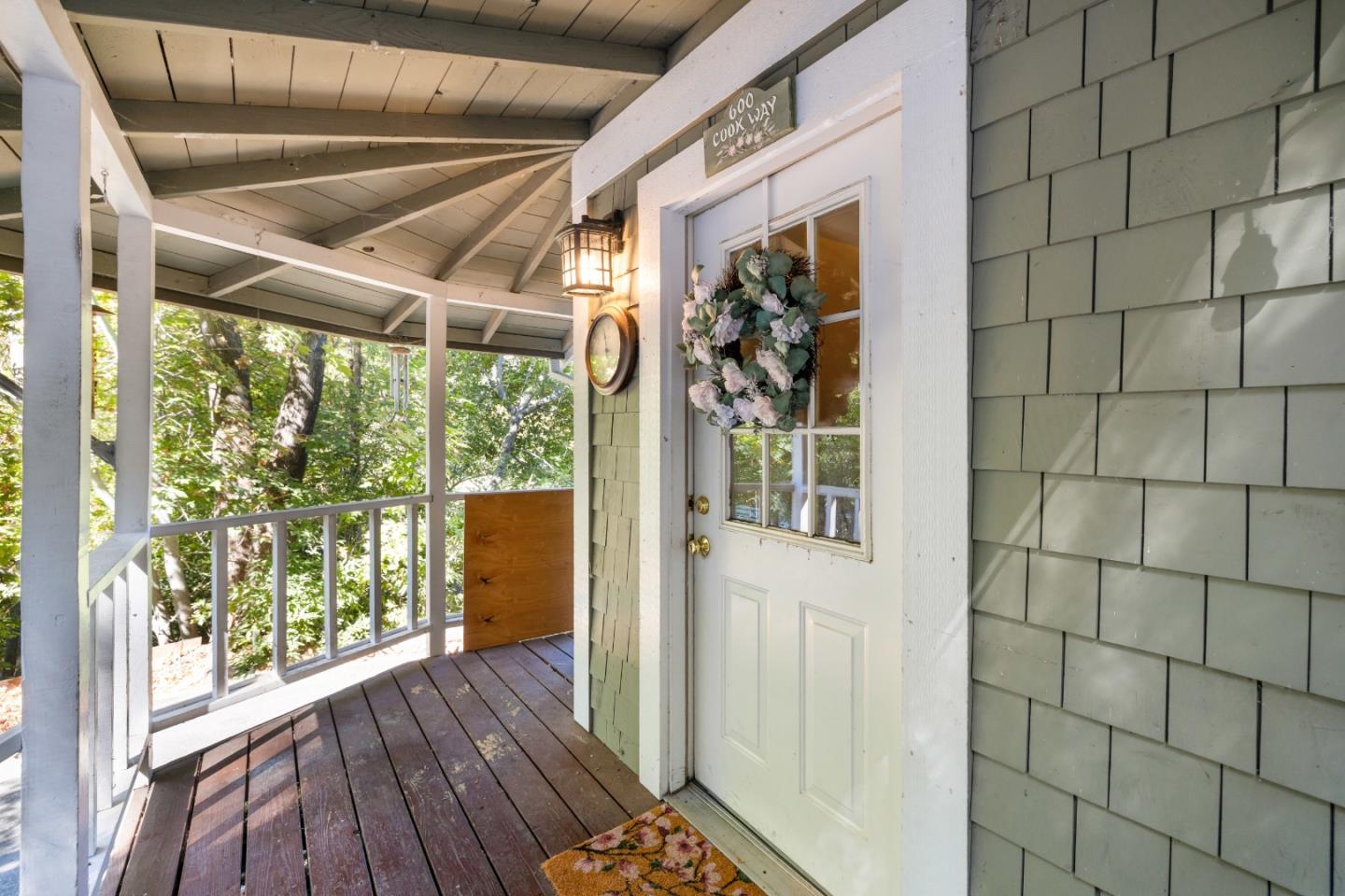 600 Cook Way Ben Lomond, CA 95005 - Photo 44 of 85 a view of a porch with wooden floor and outdoor space