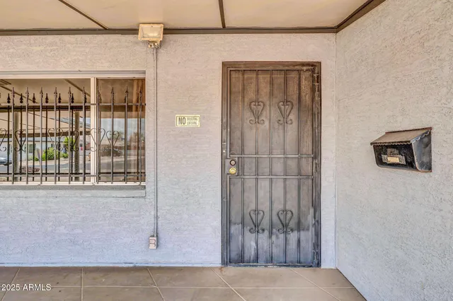 a view of a front door