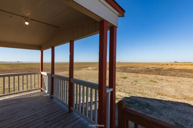 a view of ocean from a balcony