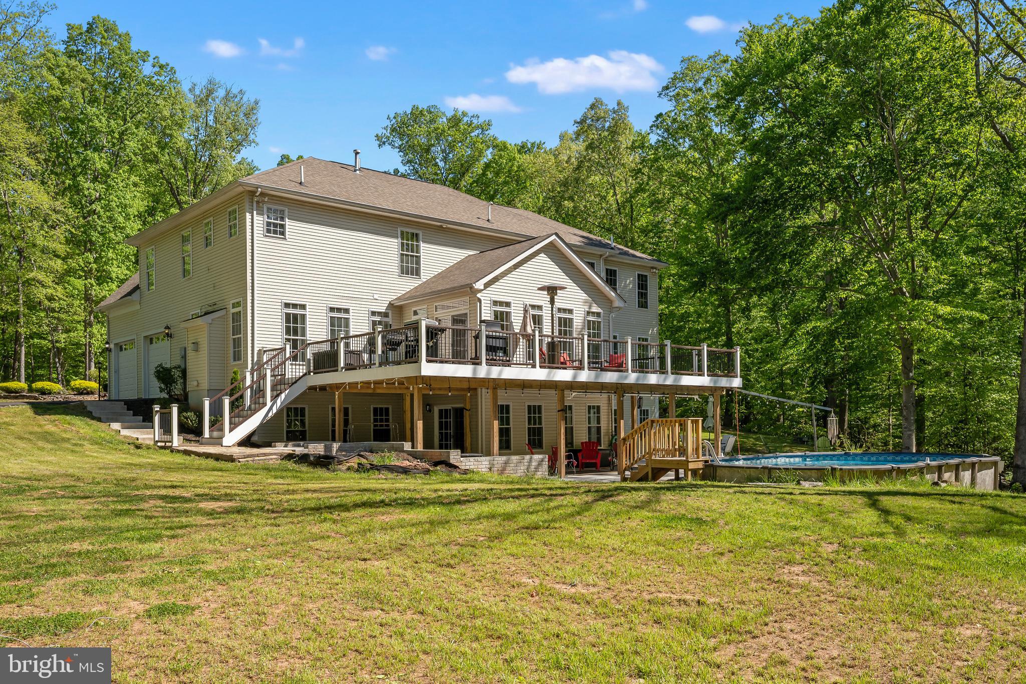 9361 Keyser Road Nokesville, VA 20181 - Photo 26 of 83 Wrap around upper deck , lower patio and pool