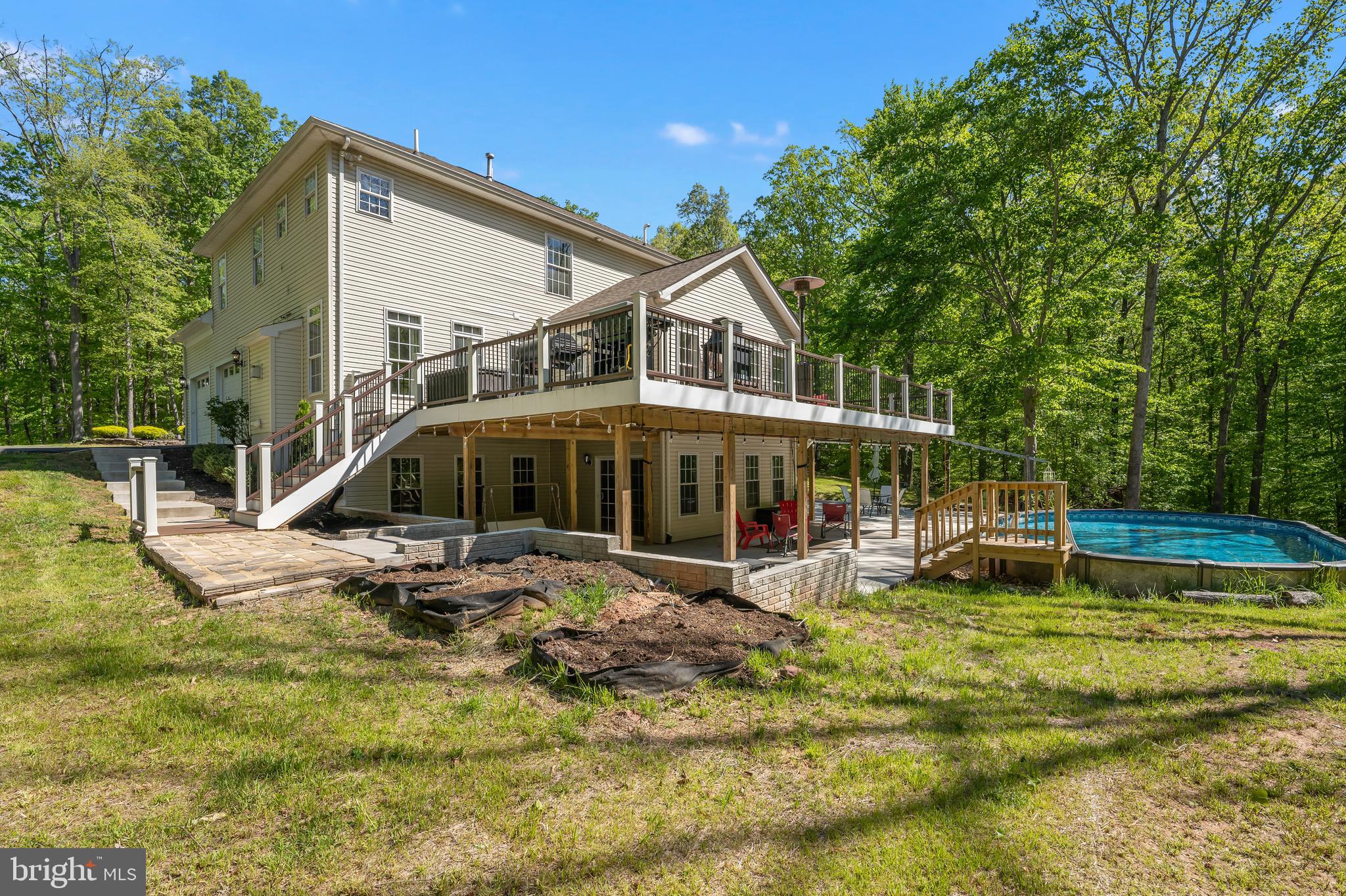 9361 Keyser Road Nokesville, VA 20181 - Photo 28 of 83 partially shaded extra large patio area & pool