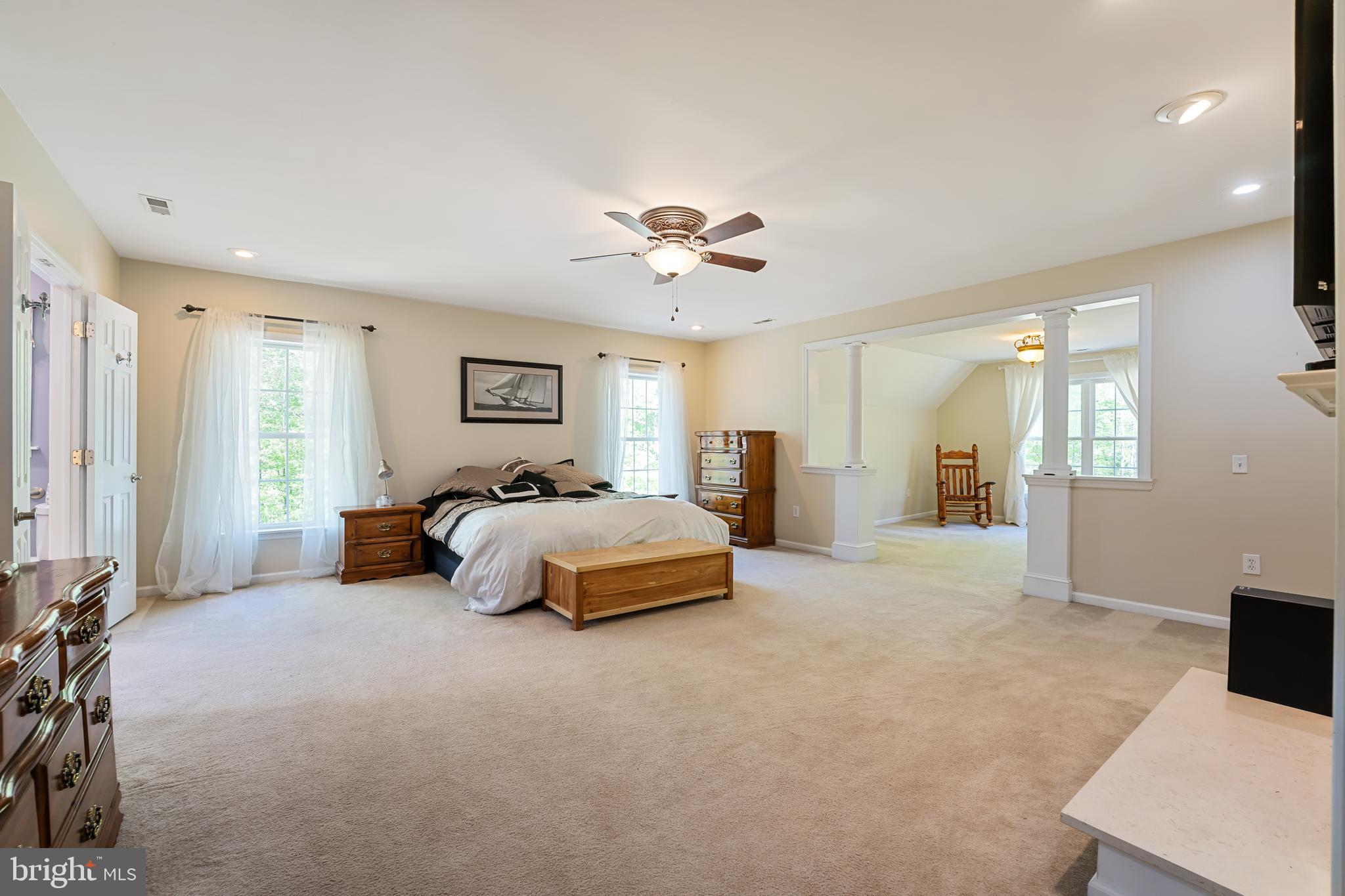 9361 Keyser Road Nokesville, VA 20181 - Photo 53 of 83 Spacious Primary suite bedroom with sitting area