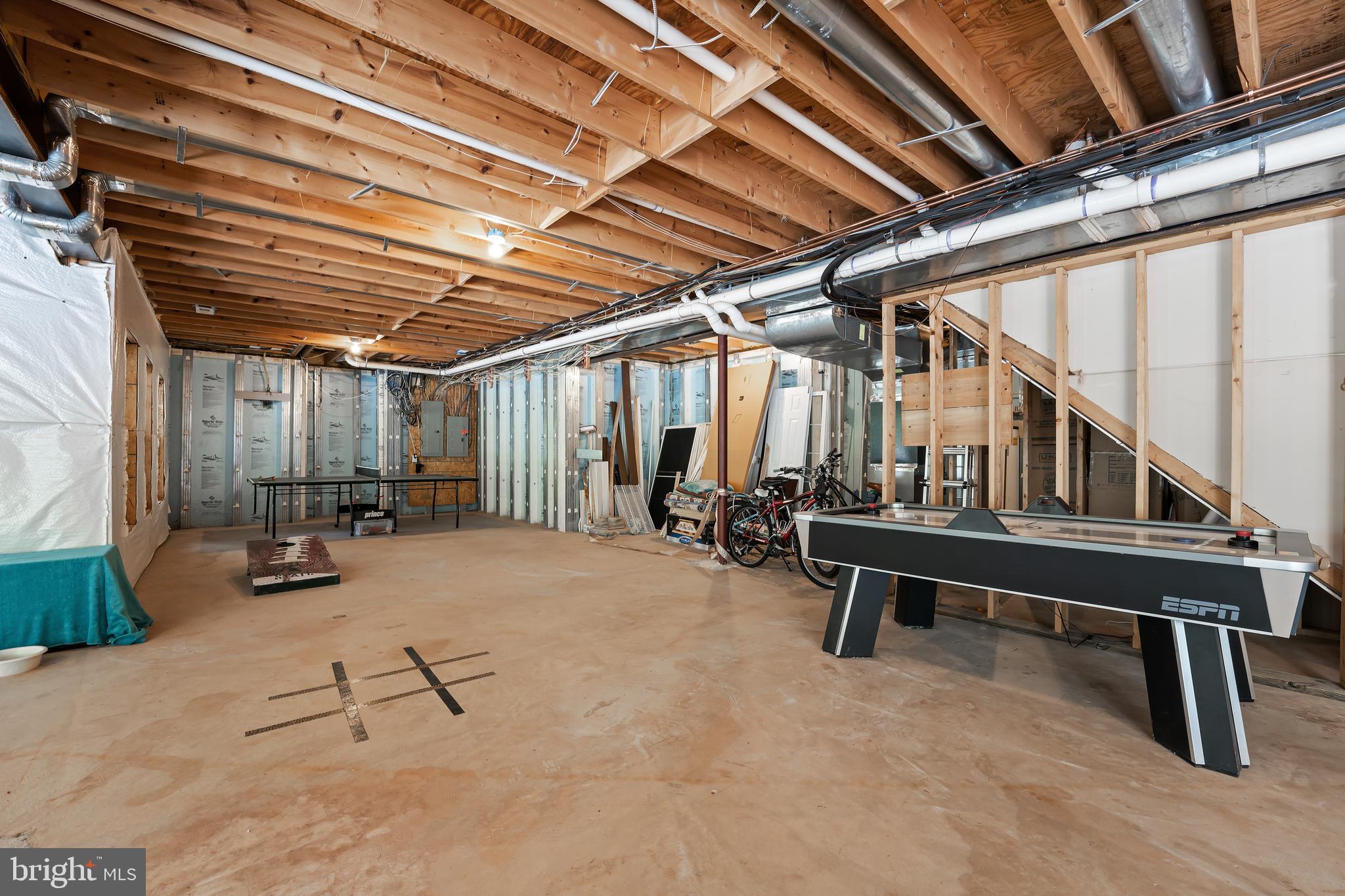9361 Keyser Road Nokesville, VA 20181 - Photo 74 of 83 Lower level with rough in plumbing for 5th Bath