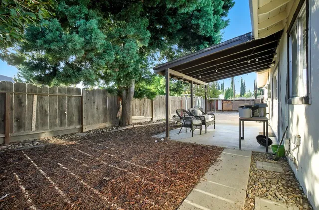 a view of outdoor space with chairs