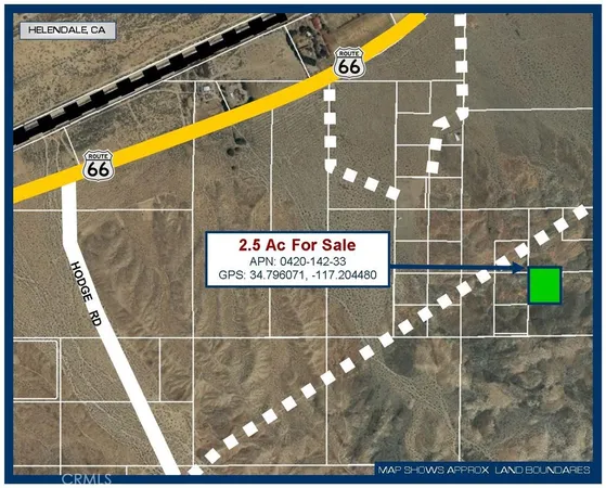 $6,650 | 0 25 Ac Near Hodge Road, Barstow, CA 92311