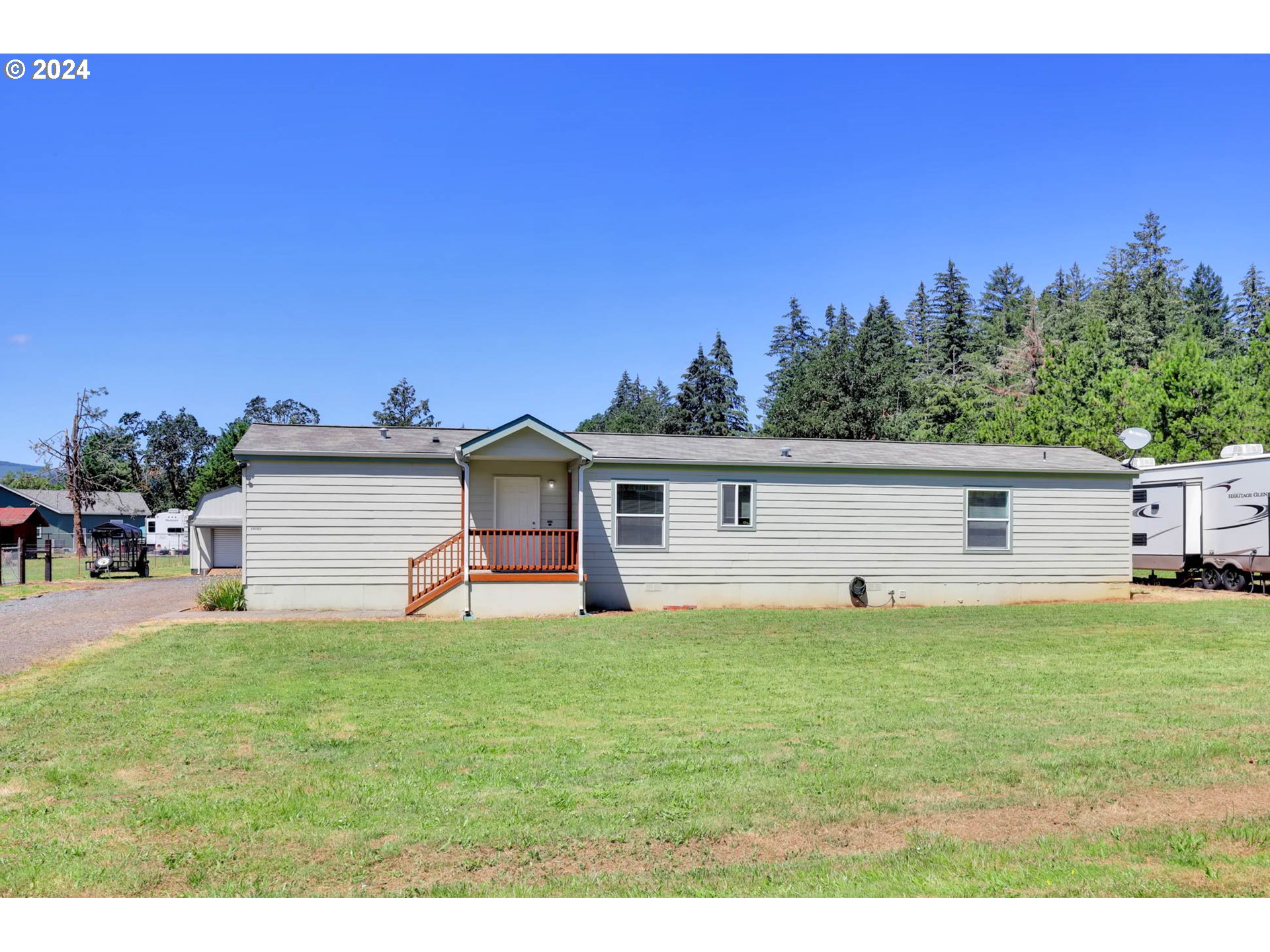 92030 Marcola Road Springfield, OR 97478 - Photo 1 of 31 a view of a yard with a house