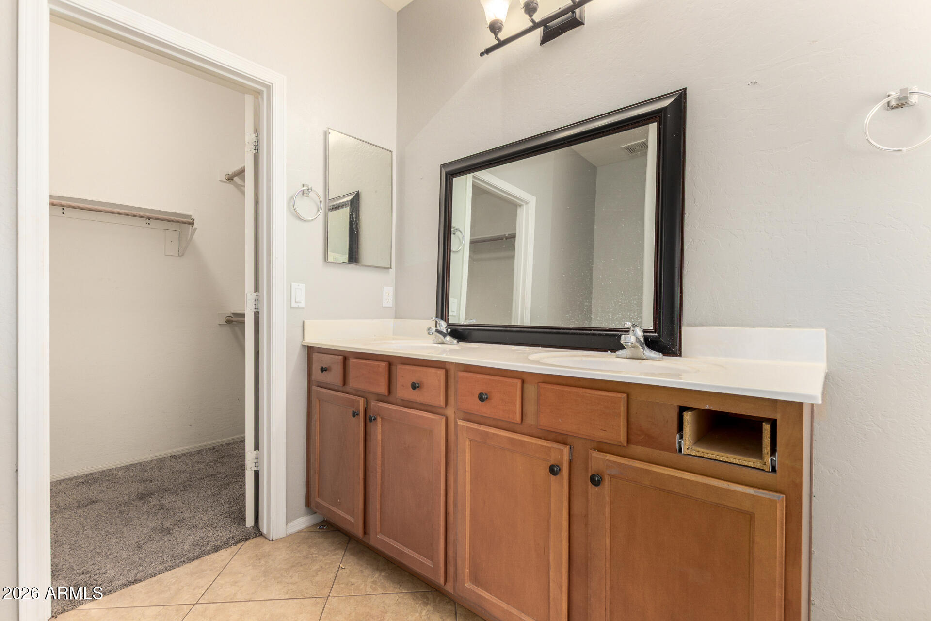 15339 West Jackson Street Goodyear, AZ 85338 - Photo 20 of 36 a bathroom with a sink and a mirror