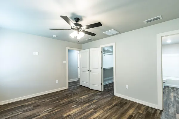 wooden floor in an empty room