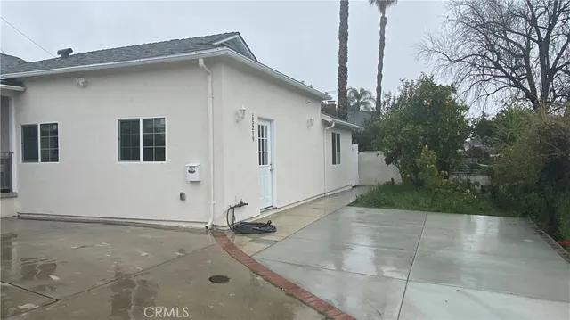 a backyard of a house