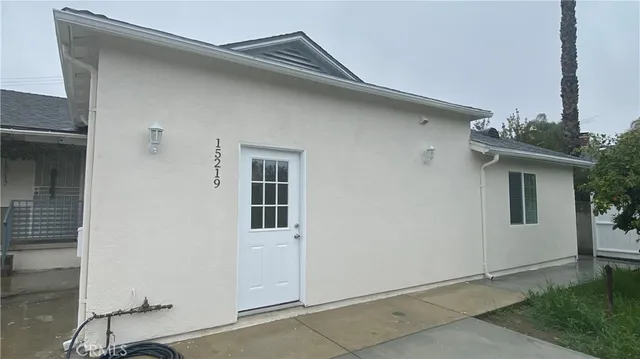 a front view of a house