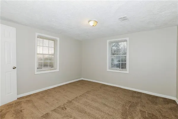 a view of a livingroom with a window