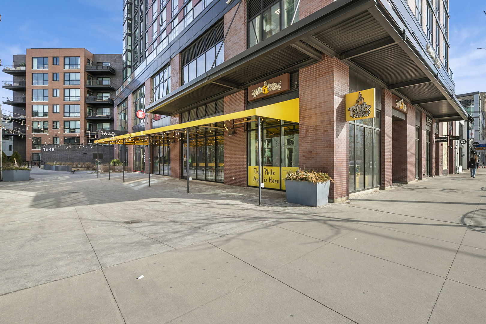 1648 West Division Street, Unit 703 Chicago, IL 60622 - Photo 33 of 41 a view of a building with a glass door