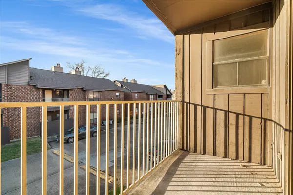 a view of a balcony
