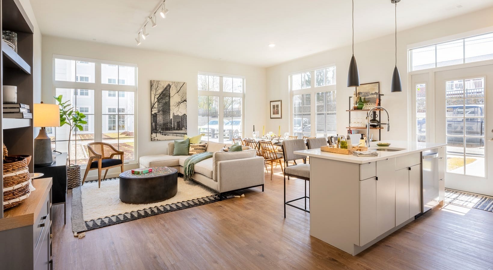 333 Unquowa Road, Unit 321 Fairfield, CT 06824 - Photo 6 of 12 a very nice looking living room with a large window and a wooden floor