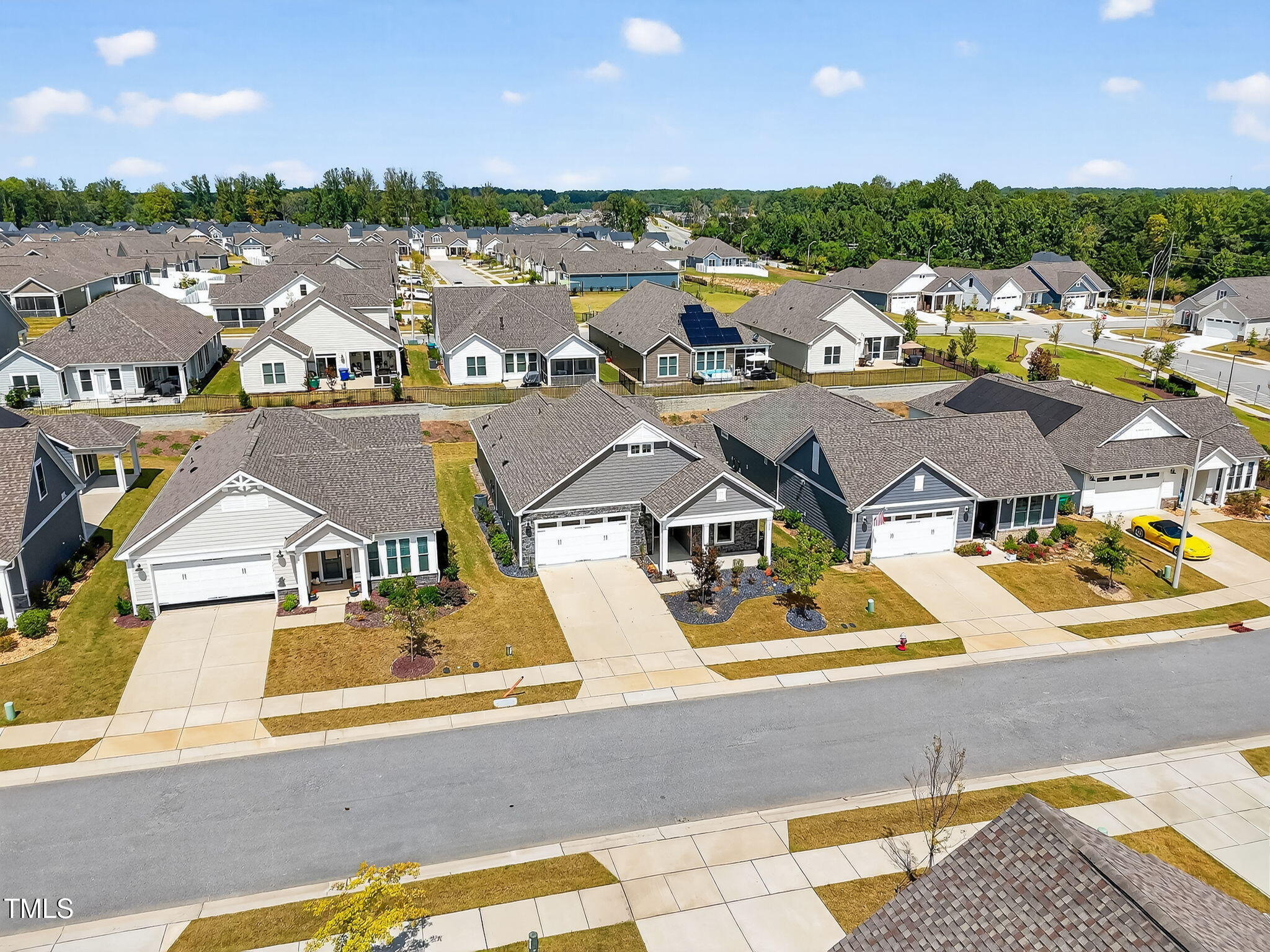 1217 Linkwood Way Fuquay-Varina, NC 27526 - Photo 23 of 44 an aerial view of residential houses with outdoor space