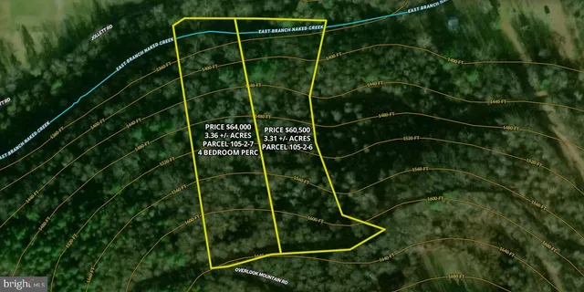 $64,000 | Overlook Mountain Road, Elkton, VA 22827
