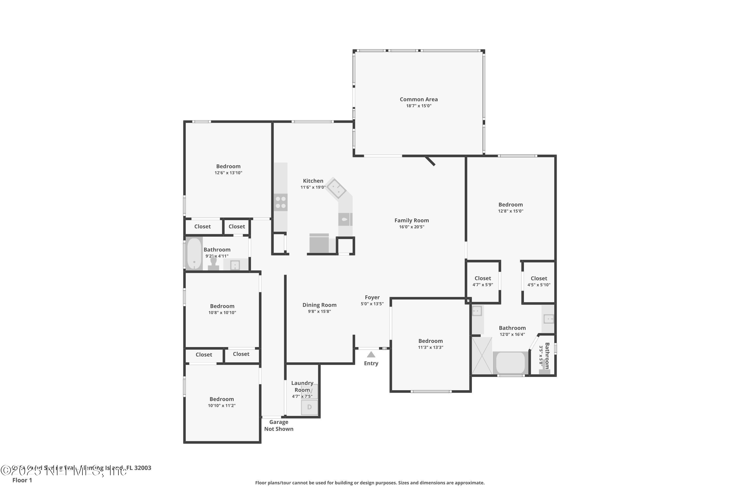2124 Pond Spring Way Fleming Island, FL 32003 - Photo 45 of 56 a picture of floor plan