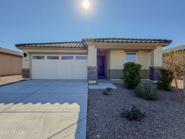 a view of a house with a space
