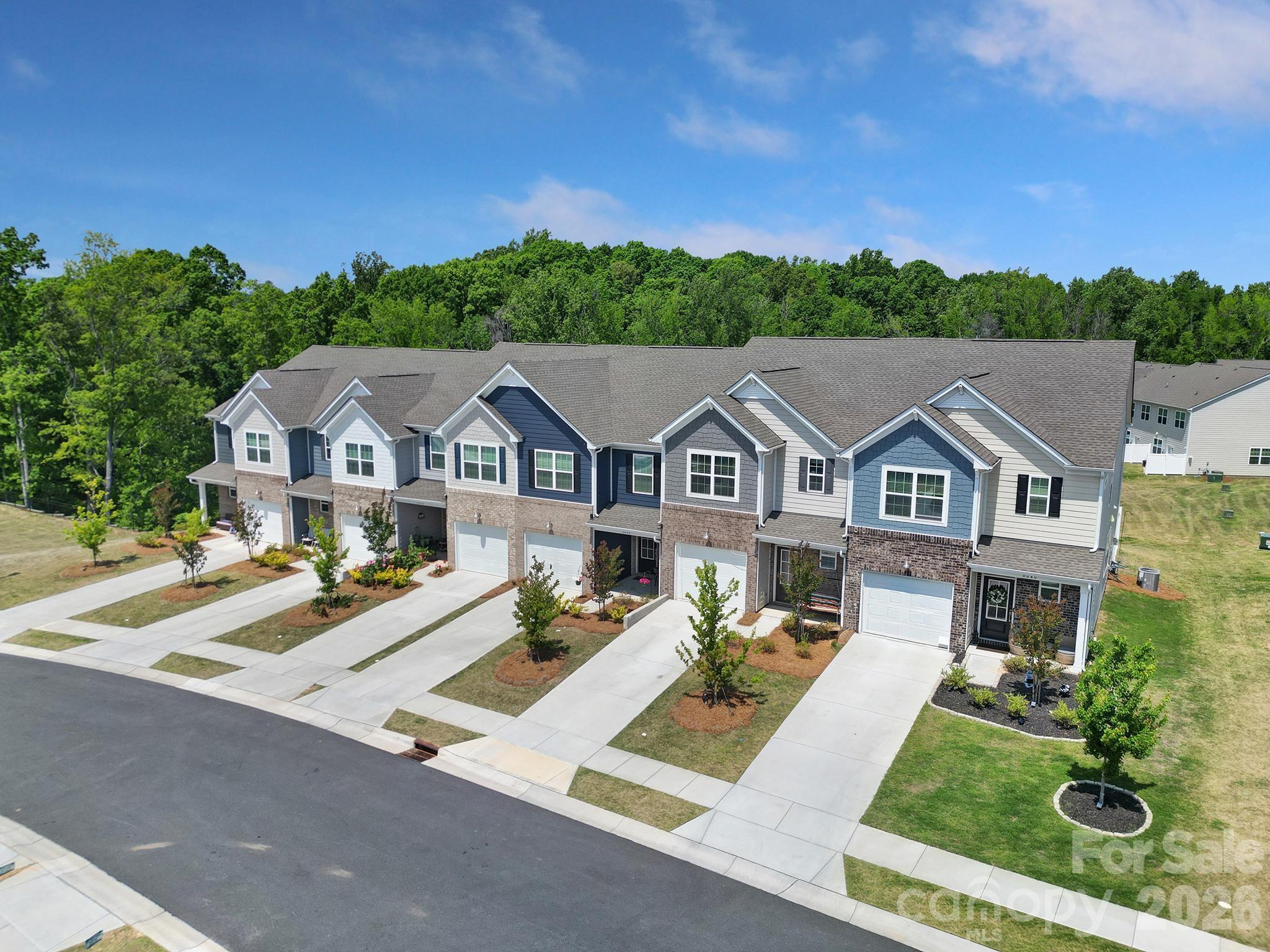 8042 Scarlet Maple Lane Fort Mill, SC 29708 - Photo 32 of 37 an aerial view of residential houses with outdoor space and street view
