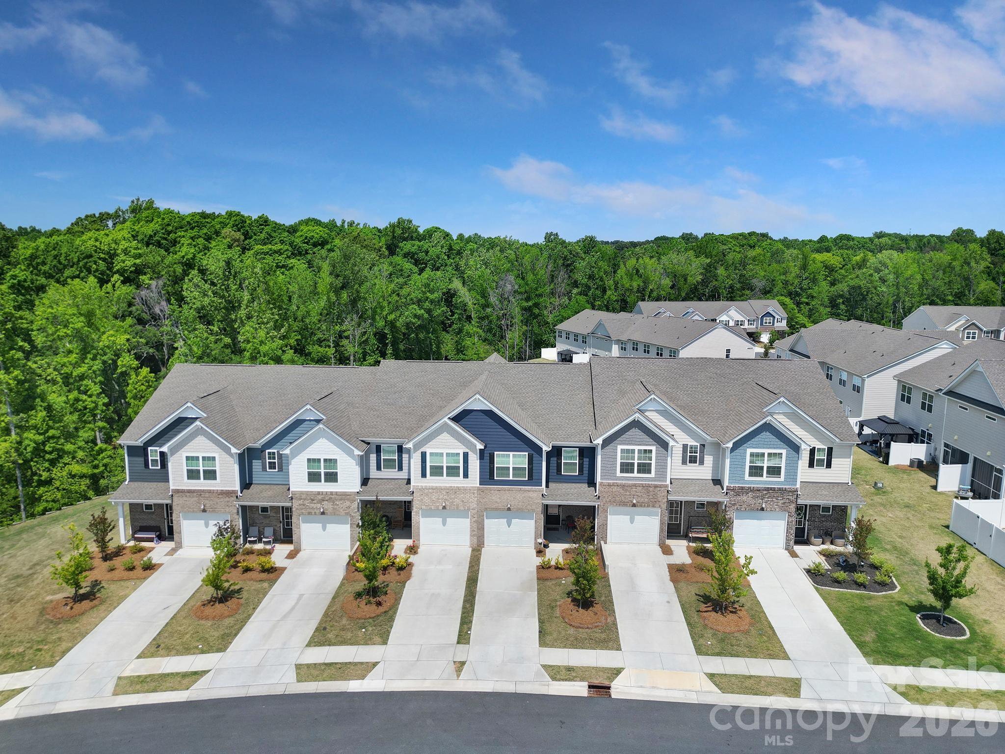8042 Scarlet Maple Lane Fort Mill, SC 29708 - Photo 33 of 37 an aerial view of residential houses with outdoor space and trees