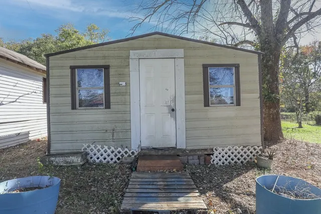 a front view of a house