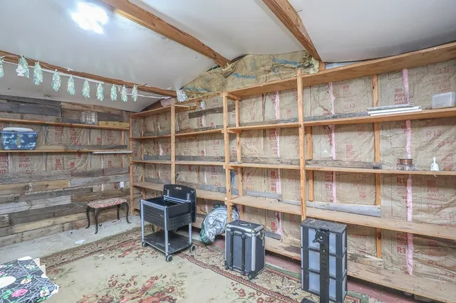 a work room with furniture