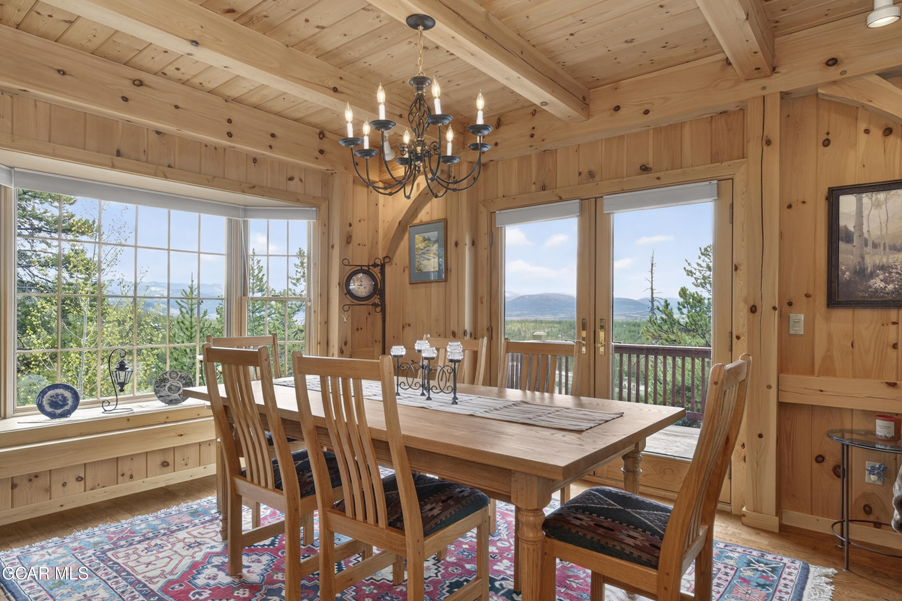 400 Ridge Road Tabernash, CO 80478 - Photo 24 of 50 a view of a dining room with furniture window and outside view