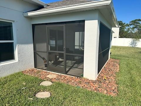 1099 Dania Circle Palm Bay, FL 32905 - Photo 15 of 17 a back yard of a house