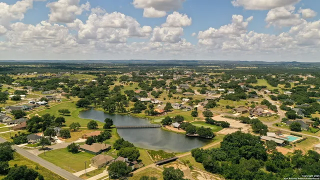 an aerial view of residential building with outdoor space