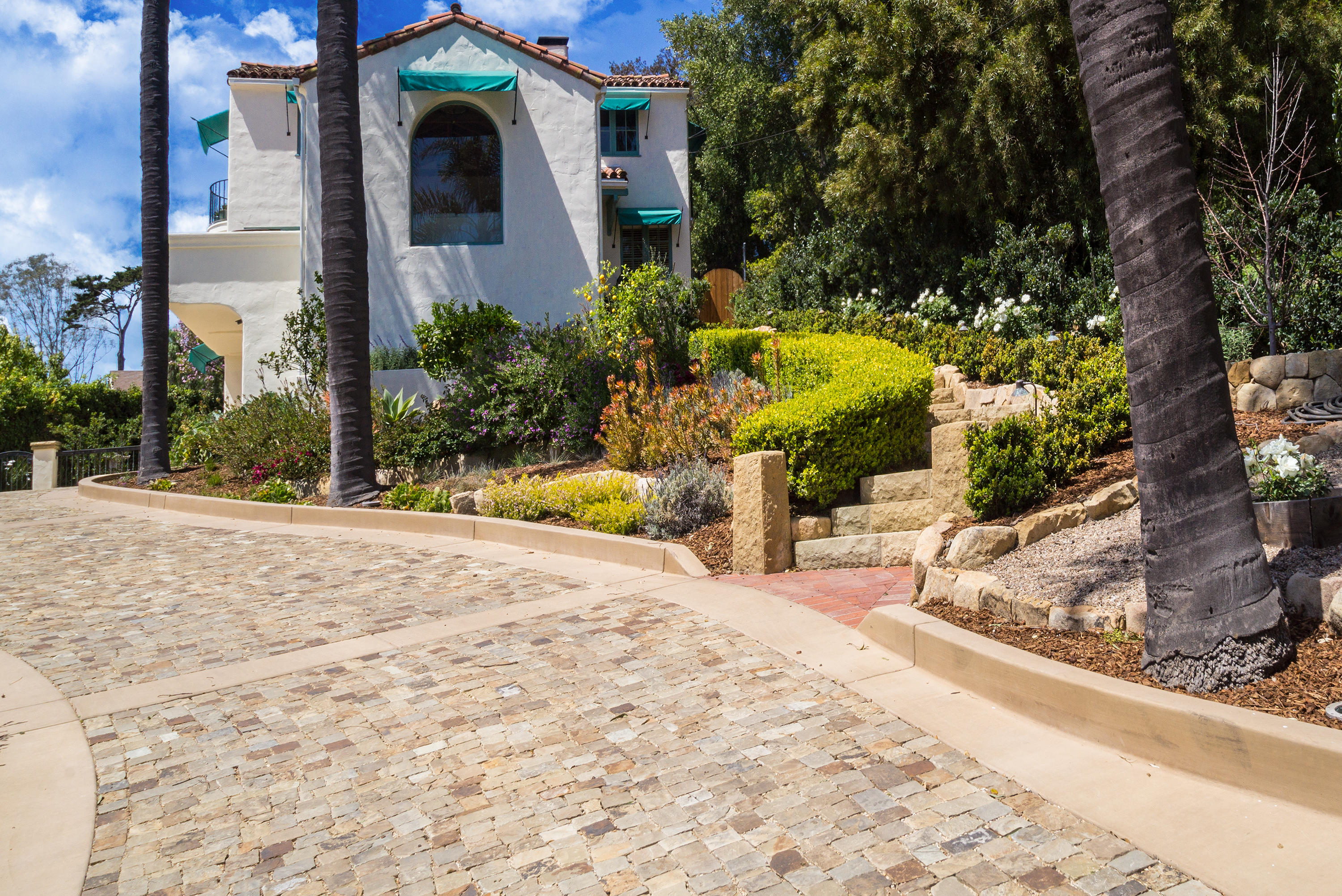 817 Moreno Road Santa Barbara, CA 93103 - Photo 1 of 38 New Cobblestone Driveway