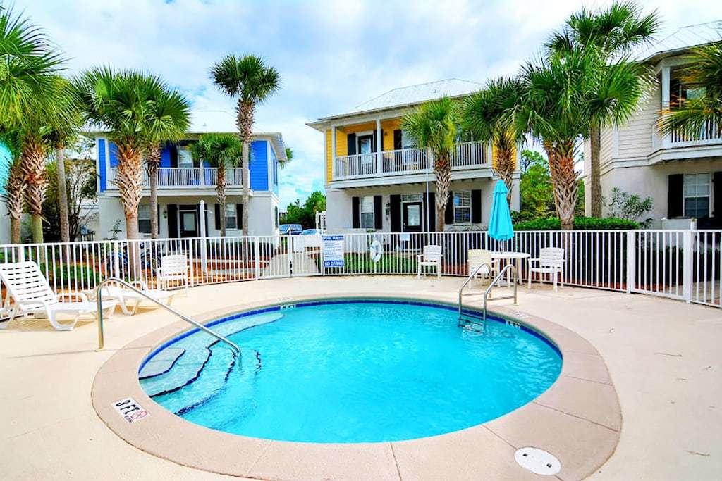 198 Somerset Bridge Road, Unit 129 Santa Rosa Beach, FL 32459 - Photo 8 of 19 a view of a house with swimming pool and sitting area