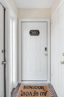 a view of front door