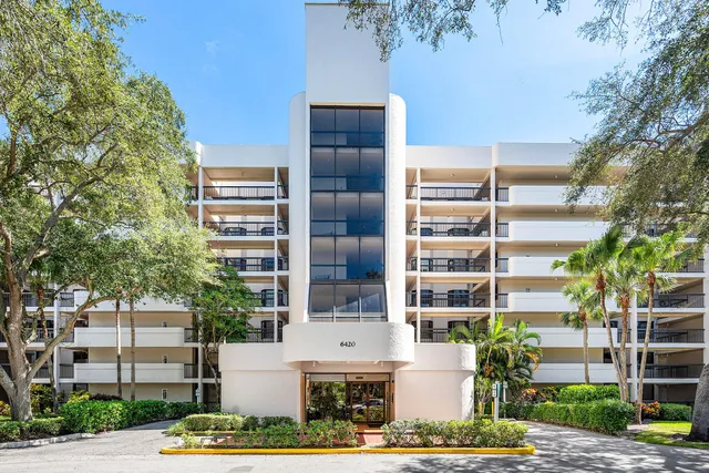 a front view of a building