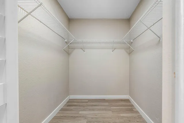 a view of a room with empty racks