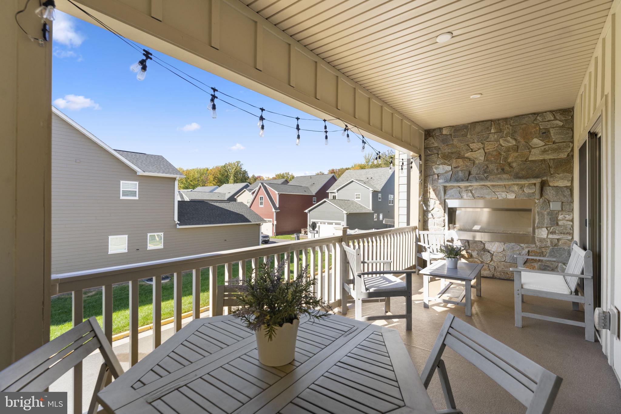 17922 Spotted Oak Road Dumfries, VA 22026 - Photo 22 of 62 Main Level covered Patio w/Wall Fireplace