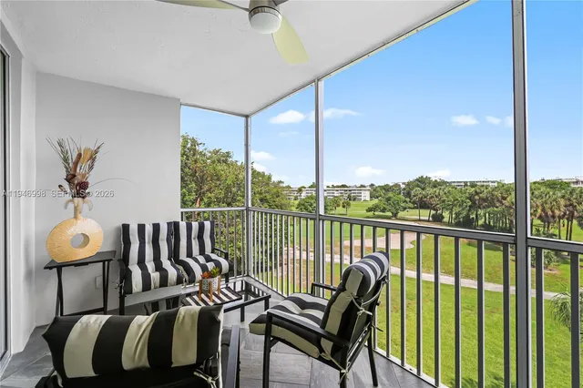 a view of a yard with an outdoor space