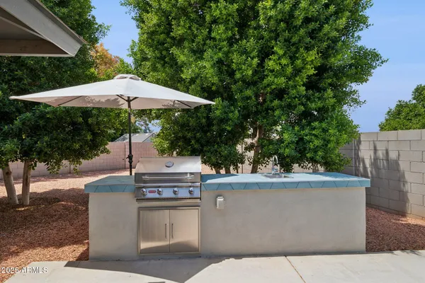 a outdoor view with a sink