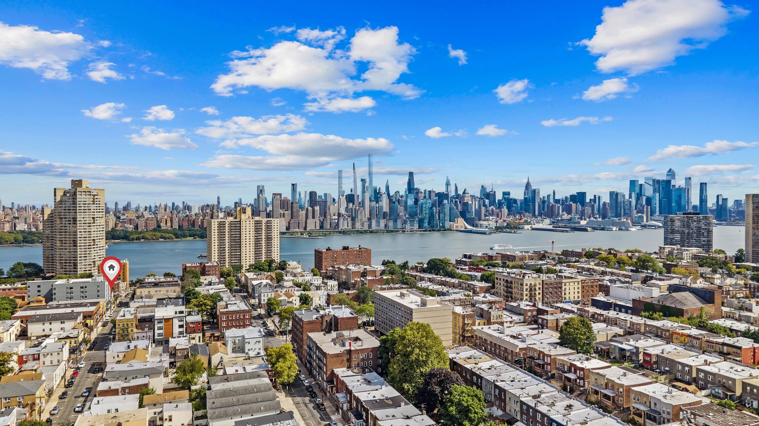 56 68th Street, Unit 8 Guttenberg, NJ 07093 - Photo 21 of 27 a city view with lot of ocean view