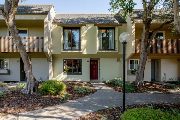 a front view of a house