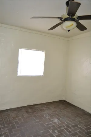 a view of small space with a window