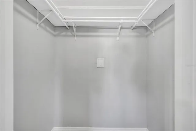 a view of a walk in closet