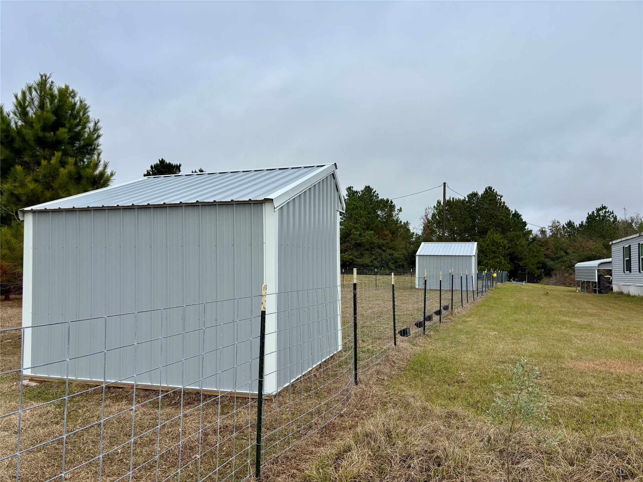 707 Bill Rasbeary Road Groveton, TX 75845 - Photo 13 of 48 a view of a backyard
