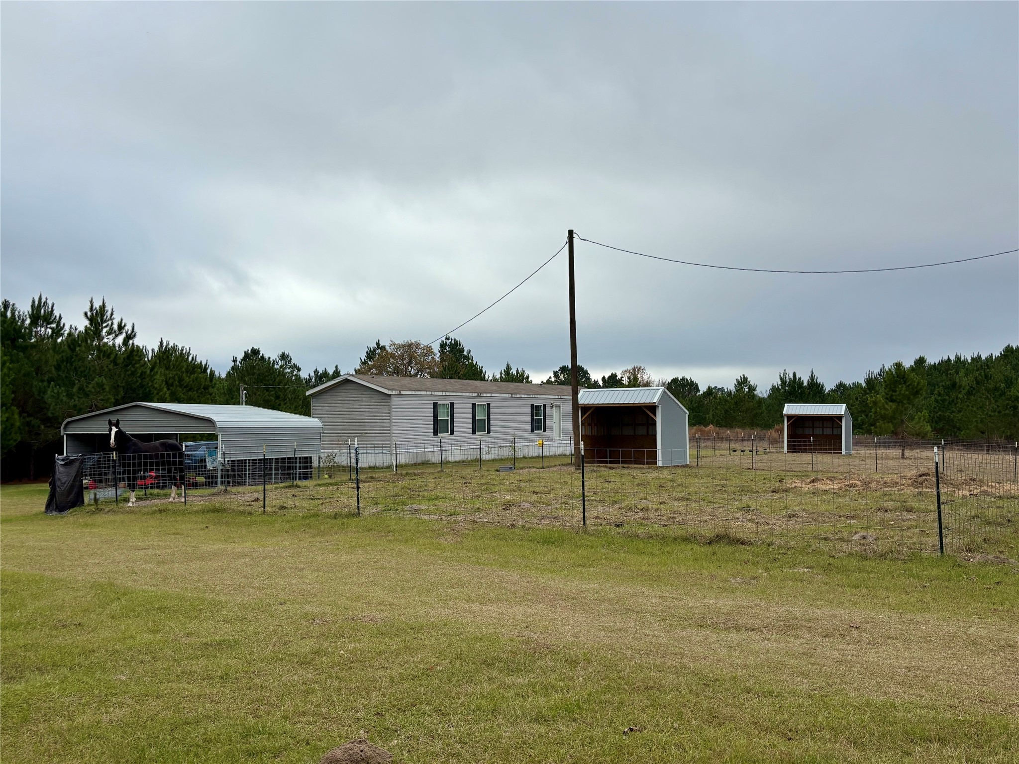 707 Bill Rasbeary Road Groveton, TX 75845 - Photo 4 of 48 a view of a lake with a house