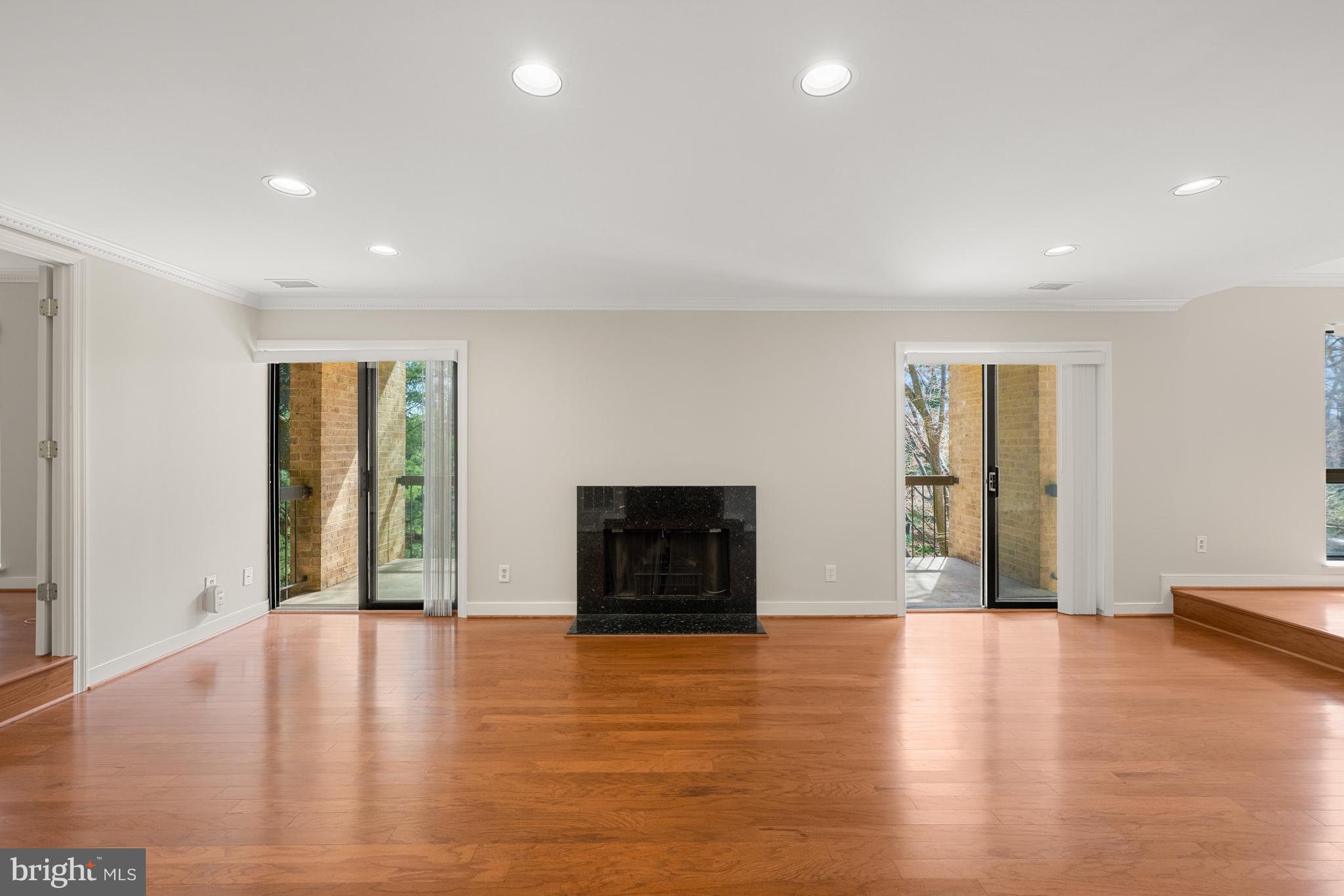 11400 Strand Drive, Unit R310 Rockville, MD 20852 - Photo 6 of 35 a view of a livingroom with an empty space and a fireplace