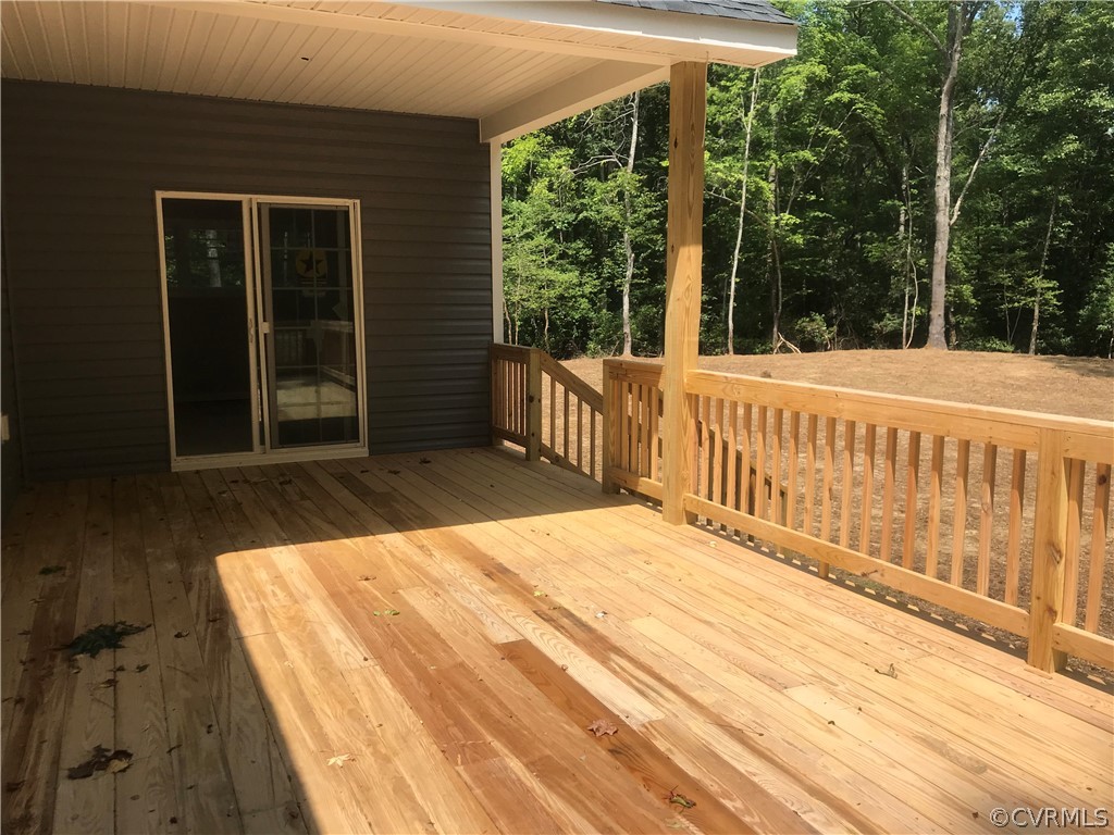 15200 Cooks Mill Road Lanexa, VA 23089 - Photo 6 of 14 Partially Covered Oversized Rear Deck