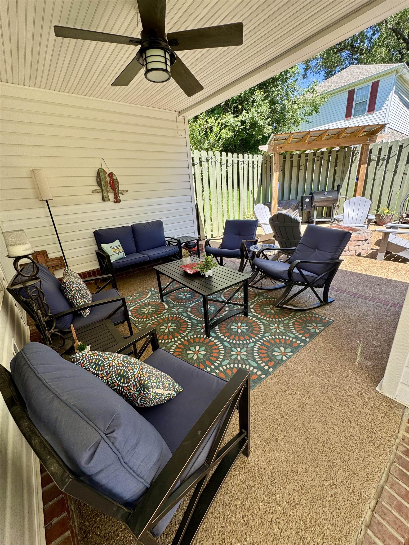 150 Westwood Circle Ripley, TN 38063 - Photo 21 of 28 View of patio / terrace featuring an outdoor hangout area and ceiling fan